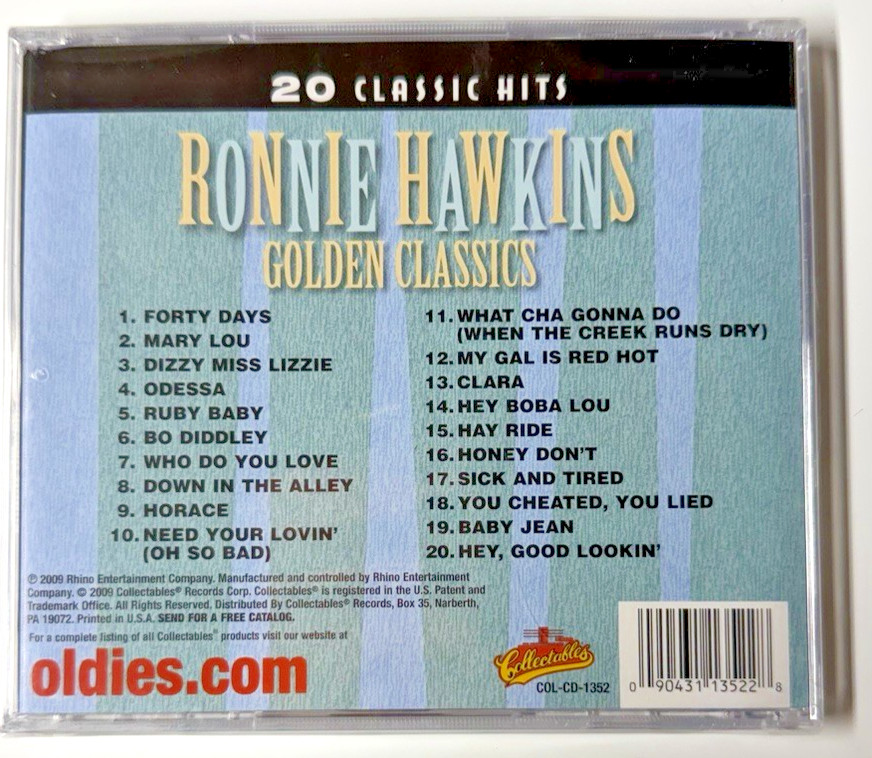 Ronnie Hawkins – Golden Classics (2009 US Collectables CD • COL‑113522) ─ SEALED