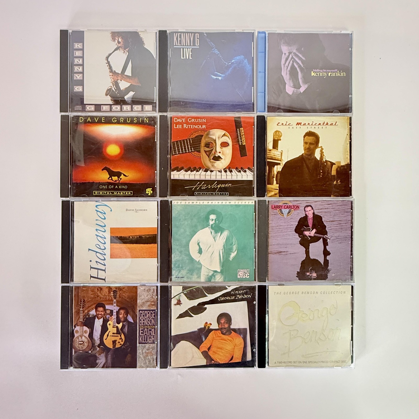 Kenny G Rankin Grusin Benson CD Lot 12 Smooth Contemporary Jazz Album Multicolor