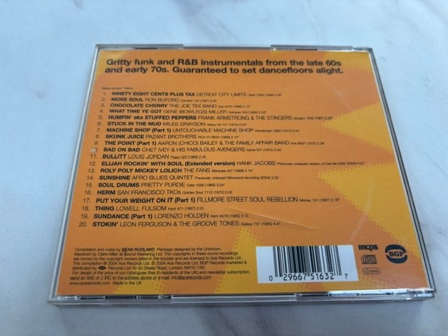 FUNK R&B EXPLOSION INSTRUMENTALS 1966-1973. 20 RARE TRACK BGP CD COMPILATION.