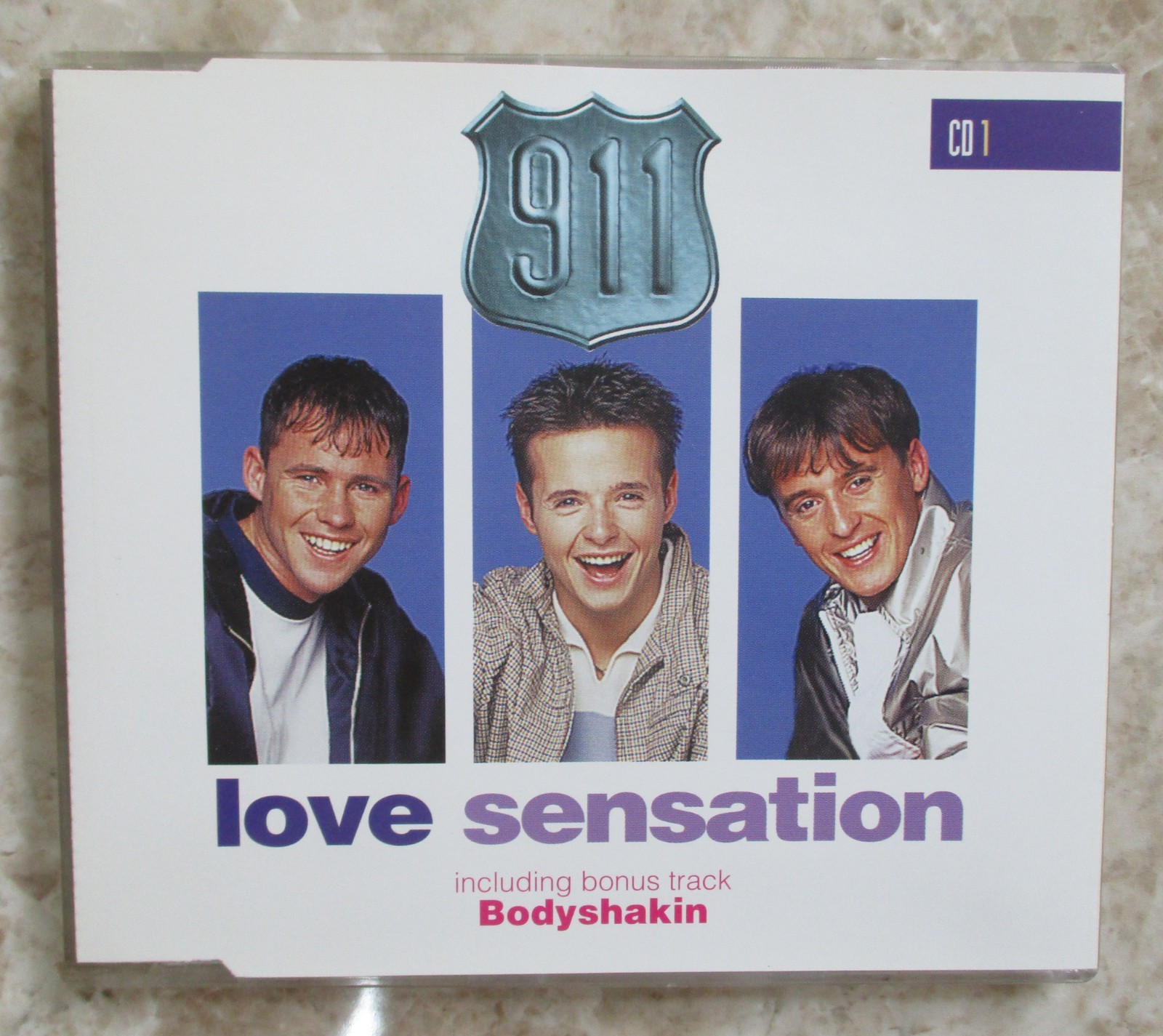 911 - 4 Track CD Single - Love Sensation [ CD 1 ] - 1996 - CD GINGA 2 - EX/VG