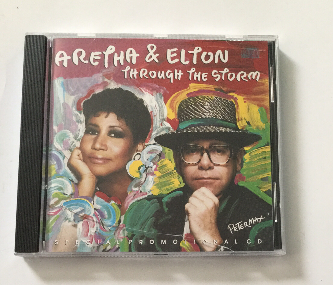 Aretha Franklin/Elton John-Through The Storm-US Promo CD Single
