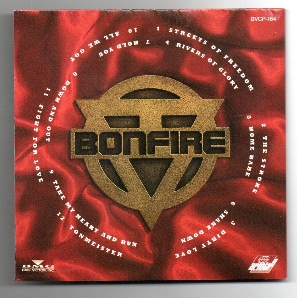 BONFIRE: KNOCKOUT CD JAPANESE IMPORT PROMO OBI HARD ROCK