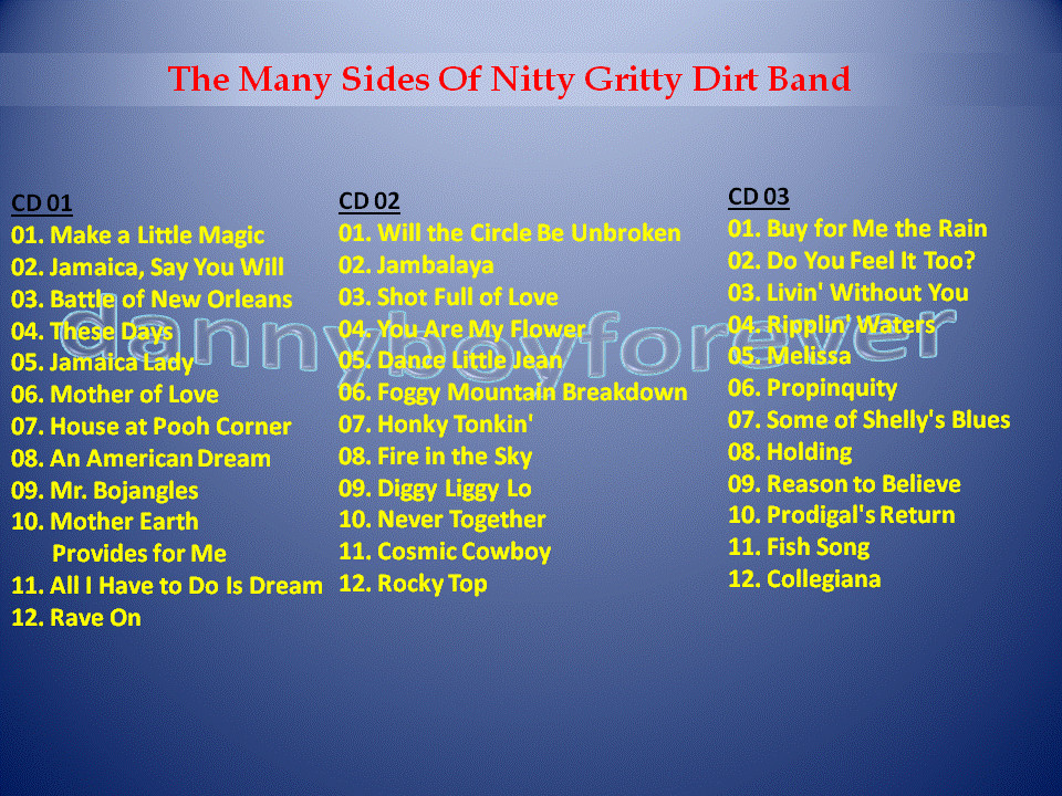 Nitty Gritty Dirt Band 3 CD Set The Many Sides Of Pop Folk Country Rock + Bonus