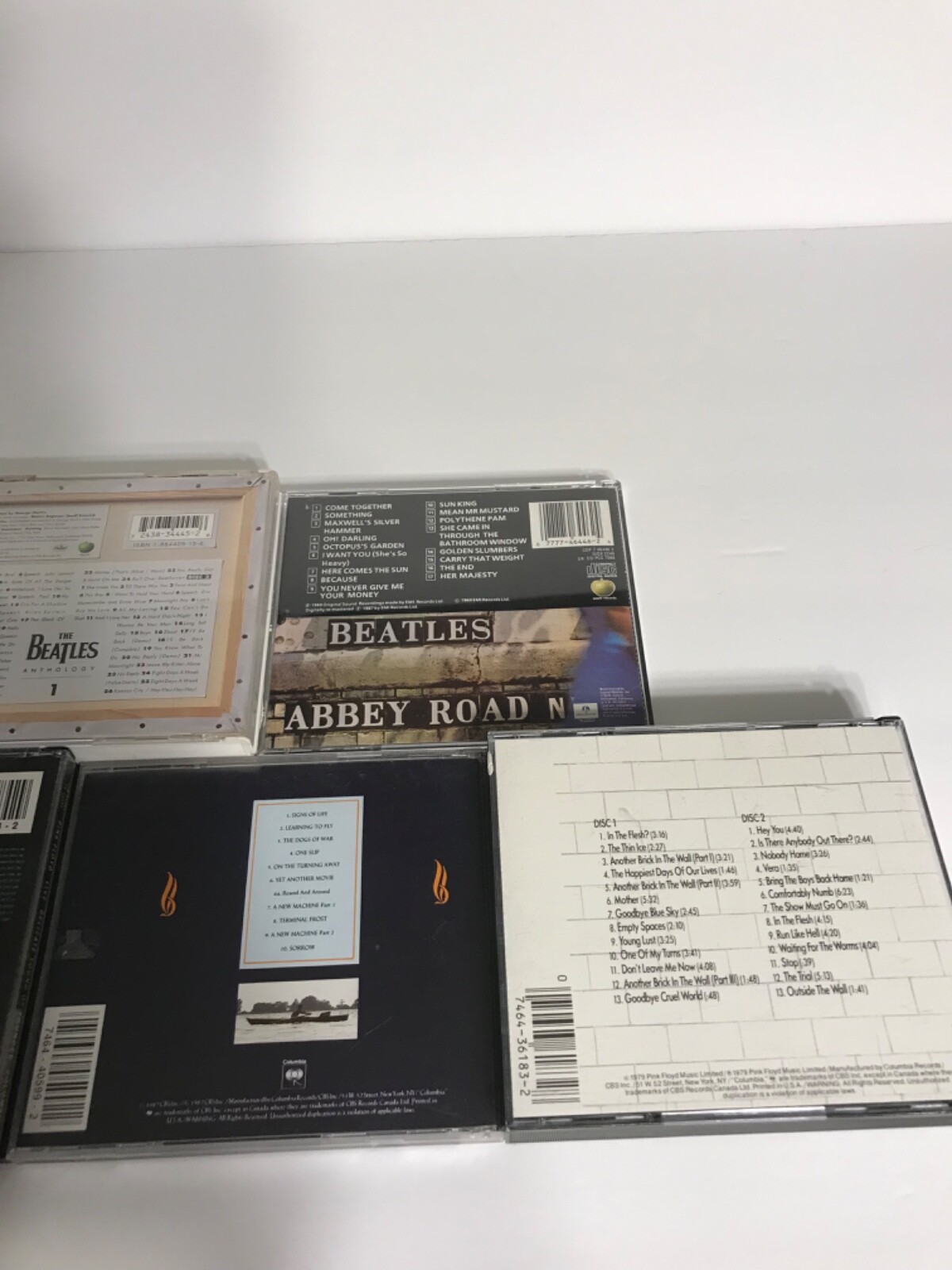Vintage Columbia Capitol 1970's 1980's 1990's The Beatles Pink Floyd CD Lot Of 5