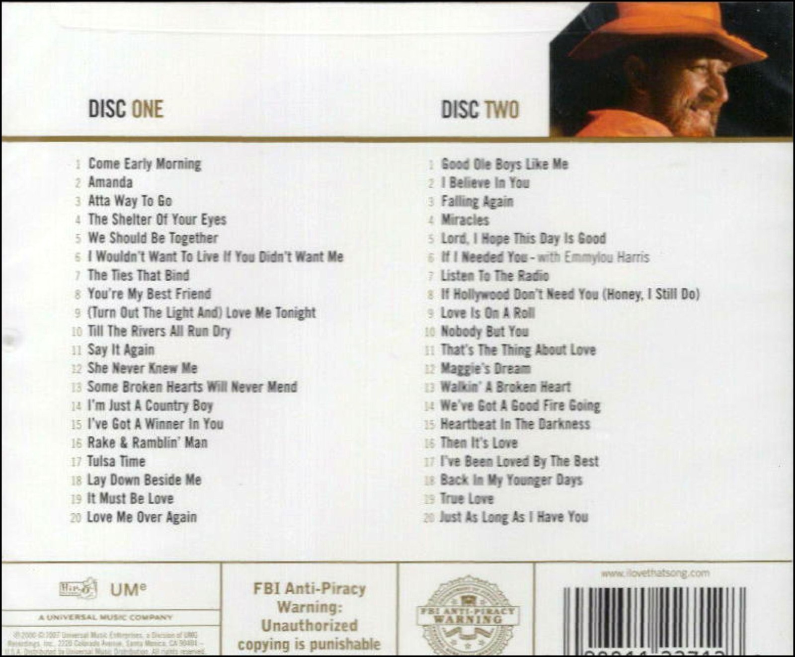 DON WILLIAMS * 40 Greatest Hits * New 2-CD Set * All Original MCA Recordings