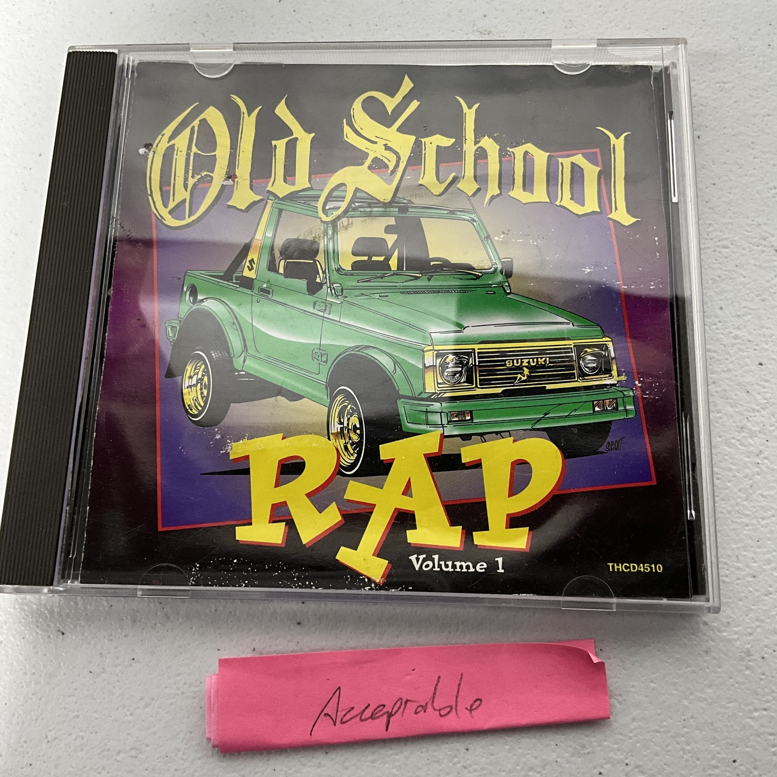 Old School Rap Volume 1 CD Thump Records THCD4510 1994 Compilation Hip Hop