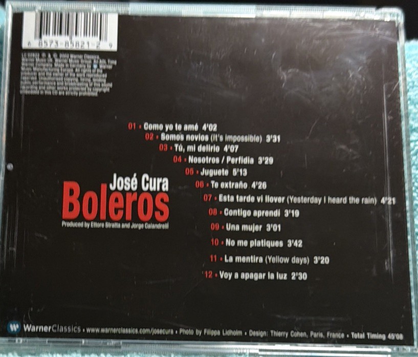 Jose Cura – Boleros Made In Germany CD 2002 Warner Classics Records VG++ C48