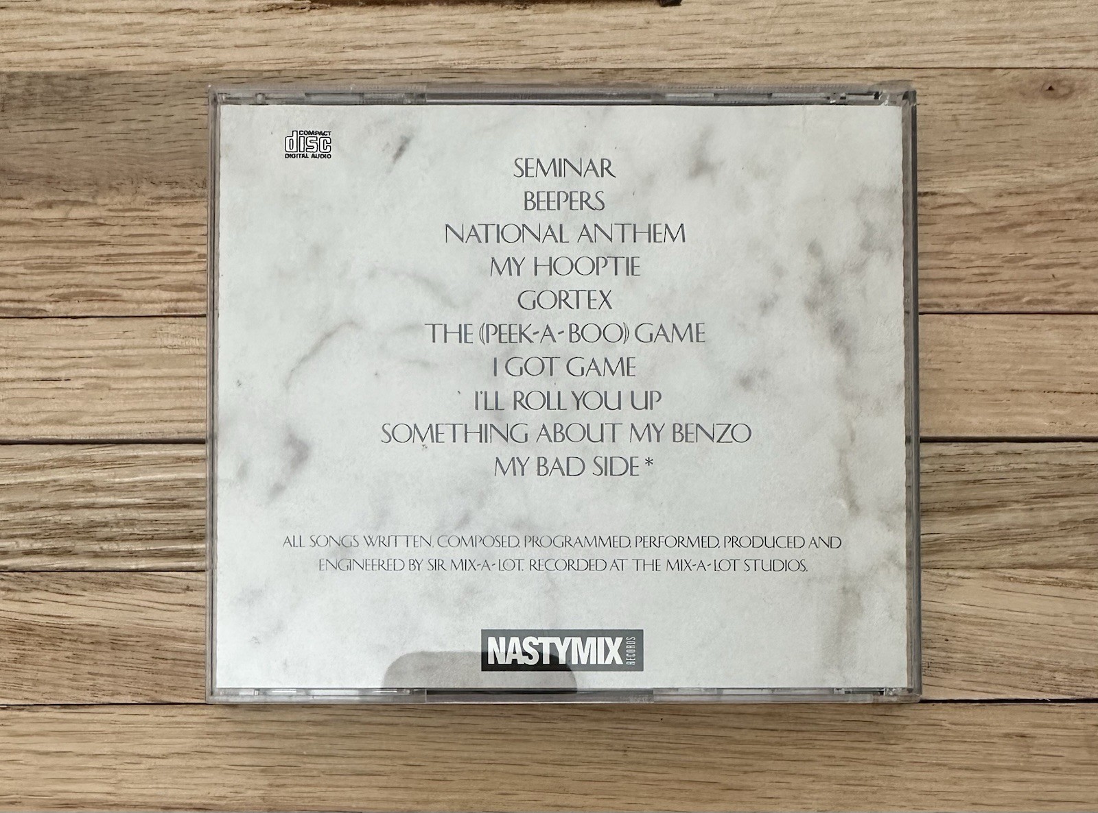 SIR MIX A LOT Seminar CD Nastymix NMCD 70150-2 Locked Up Music Original 1989 NM