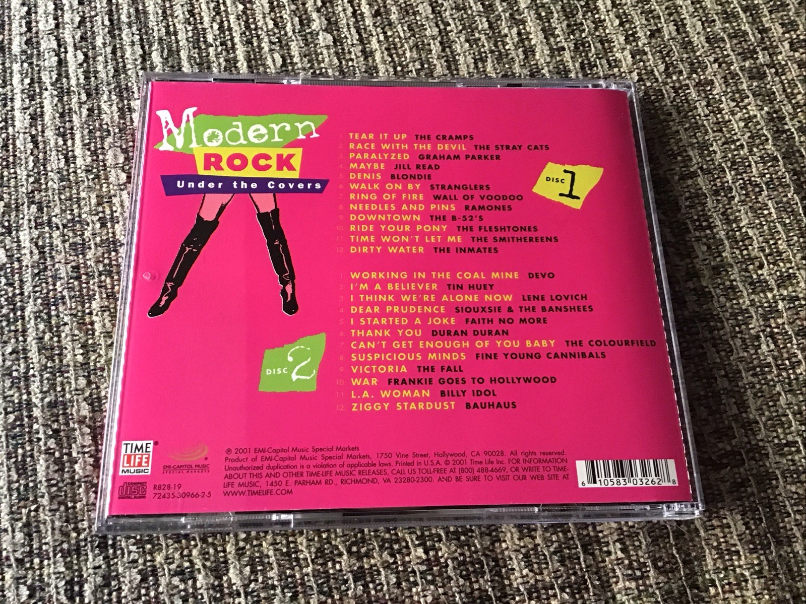 MODERN ROCK UNDER THE COVERS OOP 2-CD SET TIME-LIFE EMI PRINT 24TRX