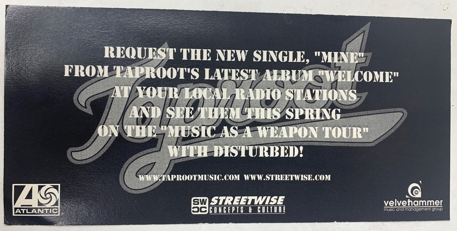Blue-Sky Research by Taproot 2005 PROMO CD NM w/Promo Sticker FREE USA SHIP