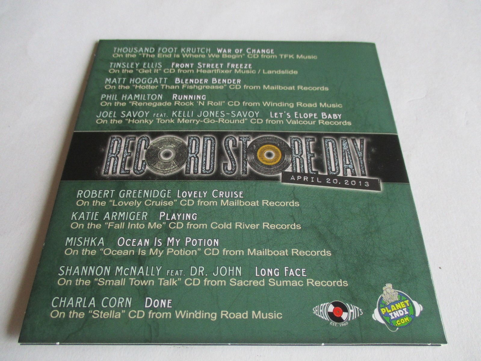 SELECT-O-HITS CD Sampler Limited Edition 10 Tracks RSD 2013 Digipak NEW