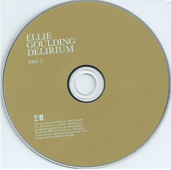 Delirium [Deluxe Edition] by Ellie Gouldin (CD 2-Disc Set, 2015 Interscope)