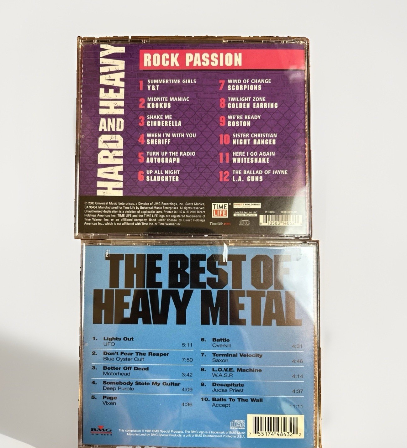 2 CD Lot Hard Rock Heavy Metal Best Hits Compilations Judas Priest Scorpions