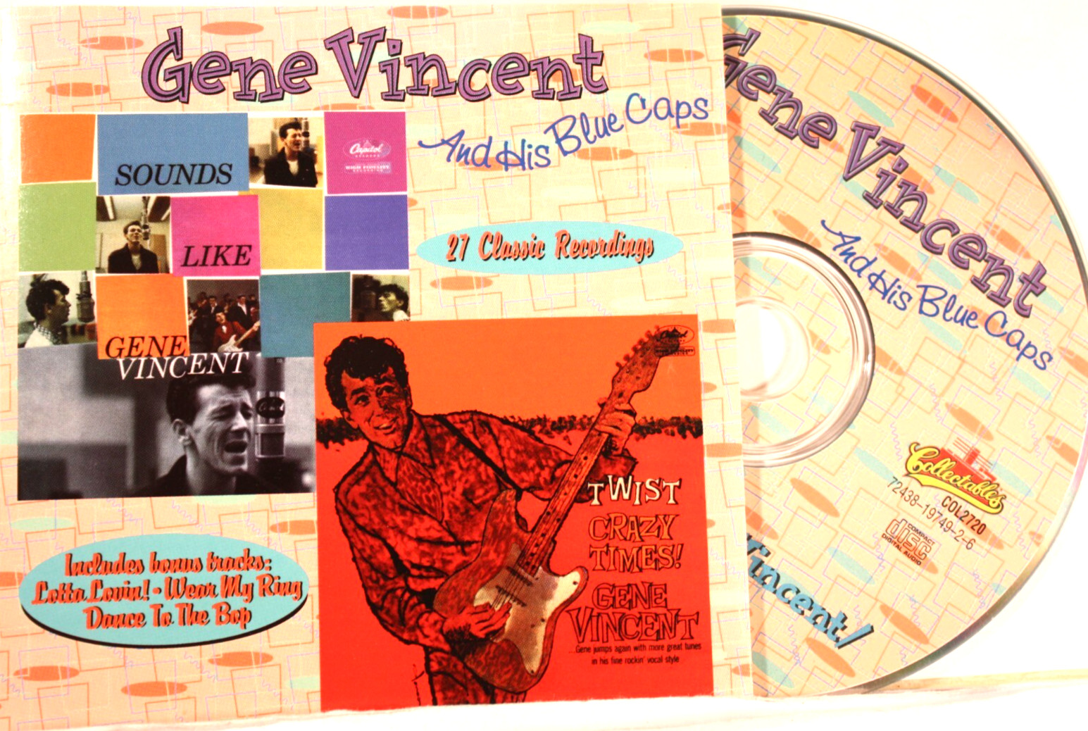 GENE VINCENT AND HIS BLUE CAPS "SOUNDS LIKE GENE VINCENT" (CD) G Cond Ships Free
