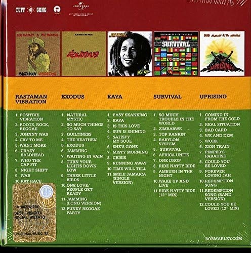 Bob Marley & The Wailers – 5 Classic Albums 5 CD Box Set - NEW