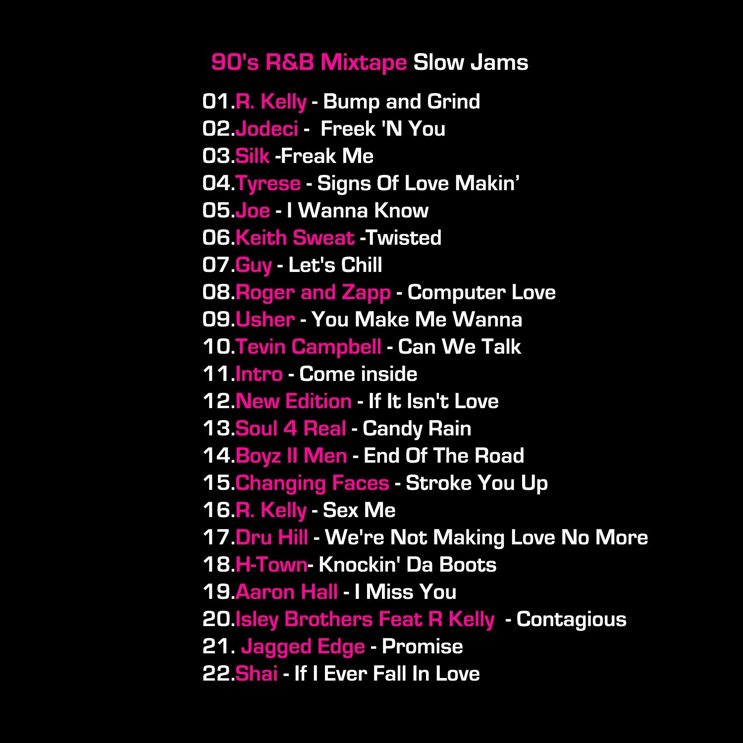 Mix CD, Old School Mix CD, Mixtape CD, CD Mixtape, 90's Slow Jams
