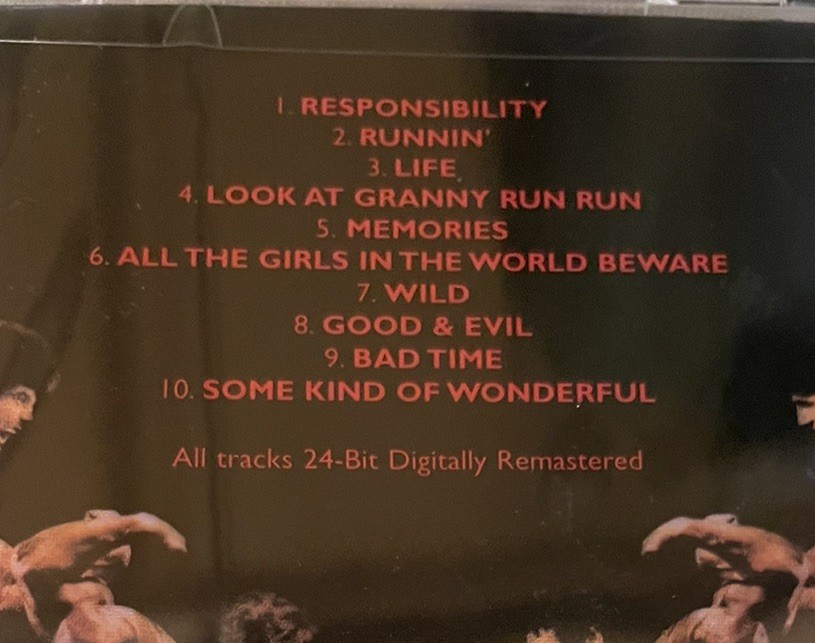 Grand Funk All The Girls in The World Beware CD Remasters 2003 Capitol Records