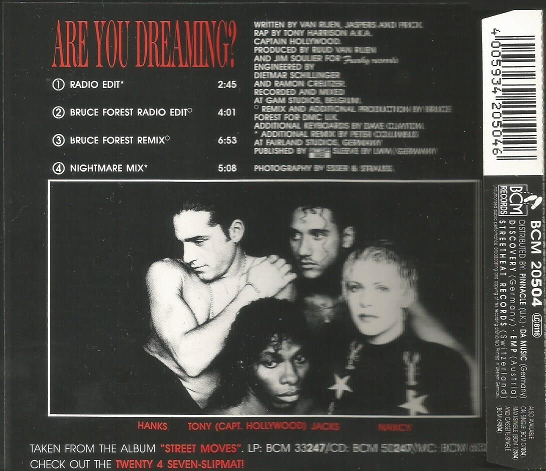 Twenty 4 Seven - Are You Dreaming? 1990 BCM CD single