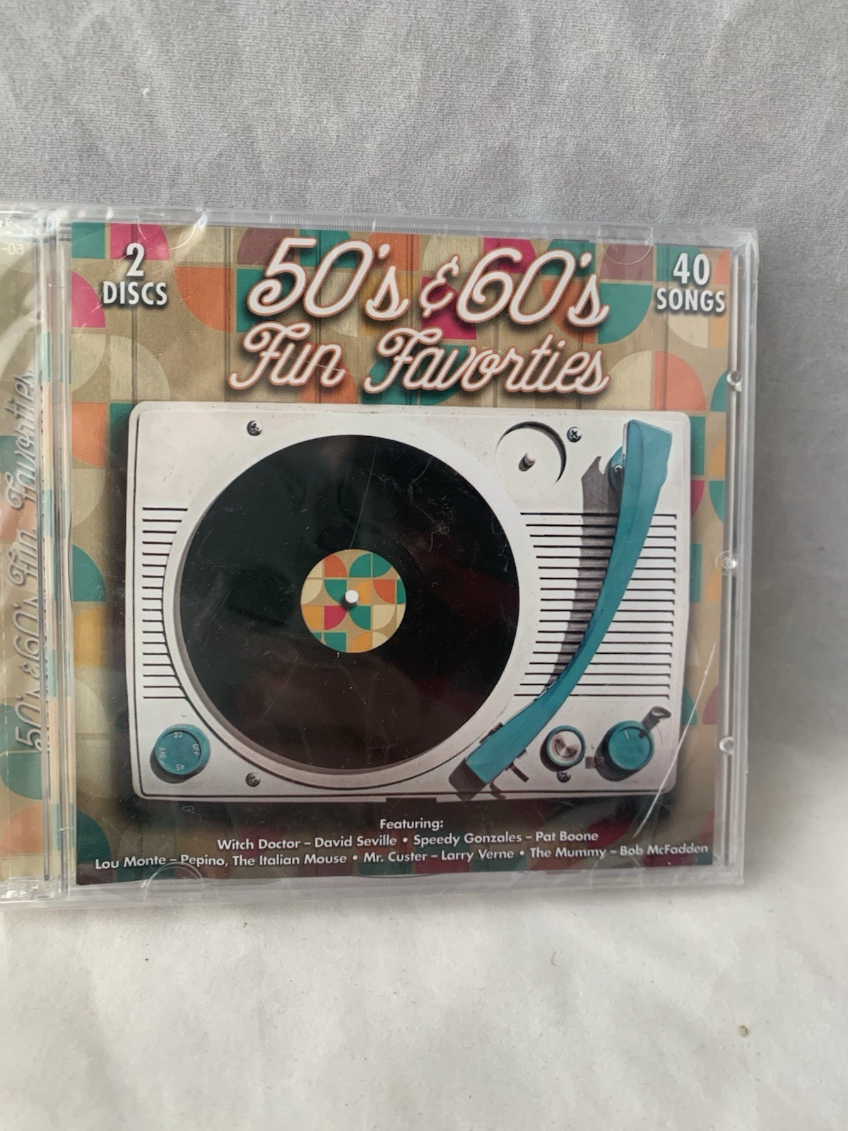 50's & 60's Fun Favorites 40 Songs 2 Discs Audio CD Witch Doctor R30-30