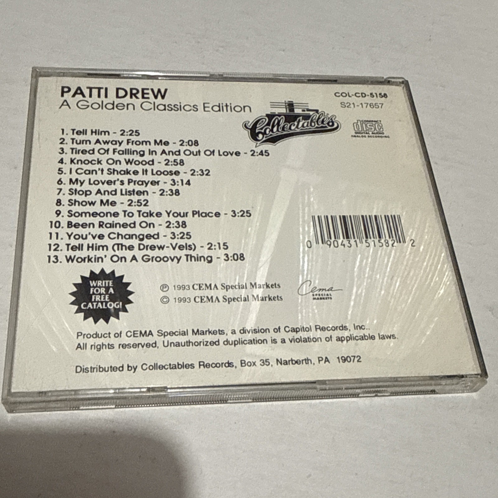 PATTI DREW - A GOLDEN CLASSICS EDITION (CD 1993) **13 TRACKS**