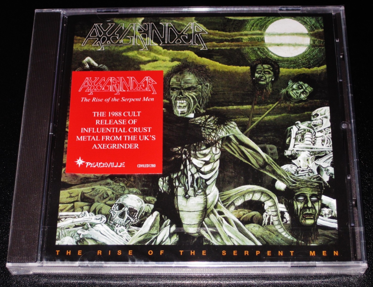 Axegrinder: Rise Of The Serpent Men CD 2025 Reissue Peaceville Records EU JC NEW