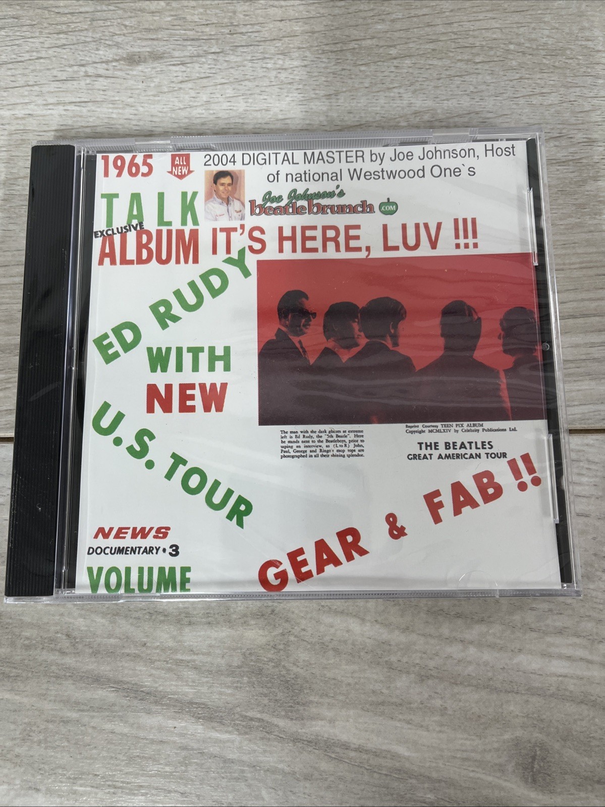 THE BEATLES Ed Rudy With New U.S. Tour SEALED Documentary / Interview CD