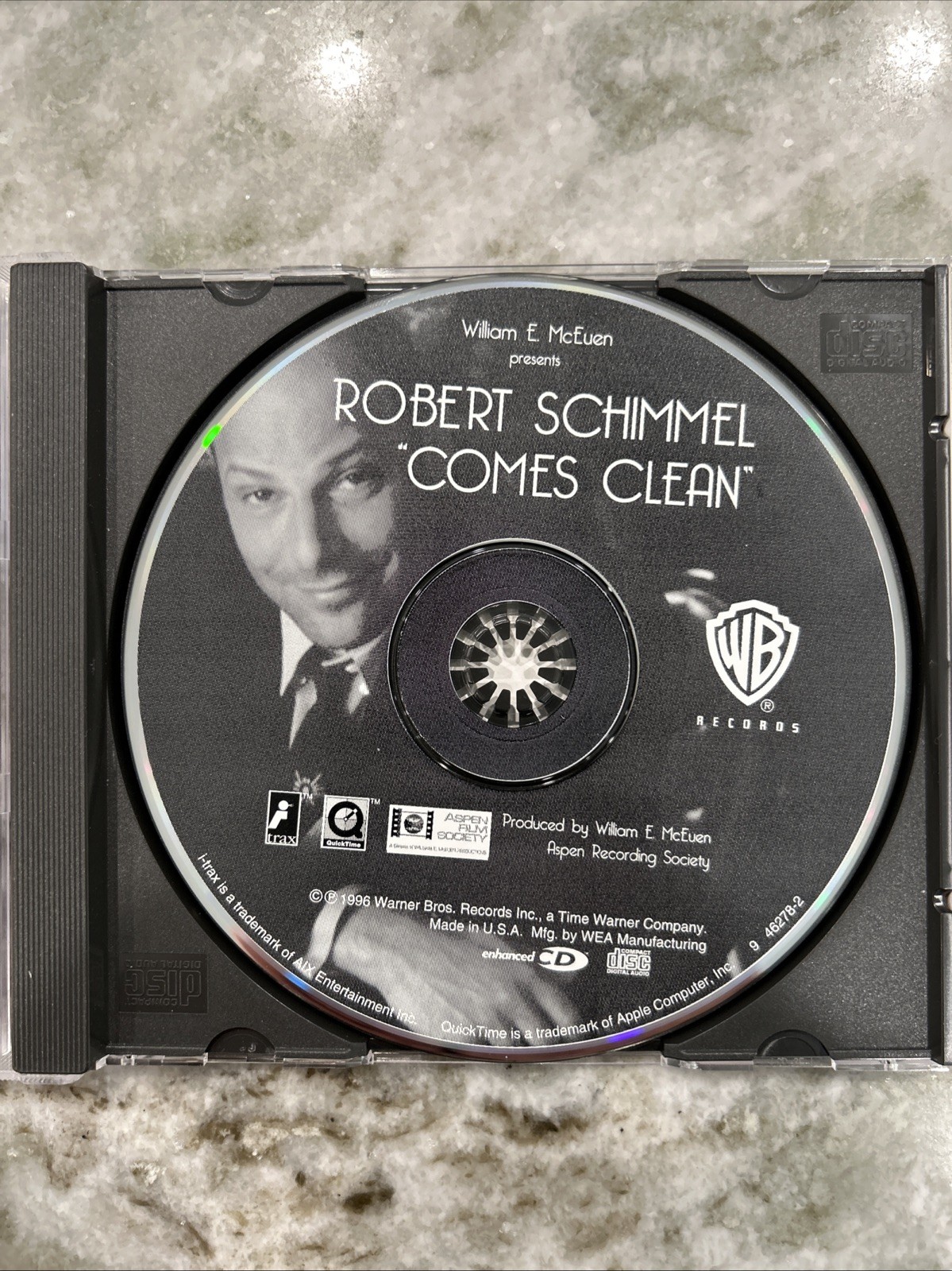 Robert Schimmel Comes Clean CD 1996 Warner Bros [Enhanced] CD NEAR MINT