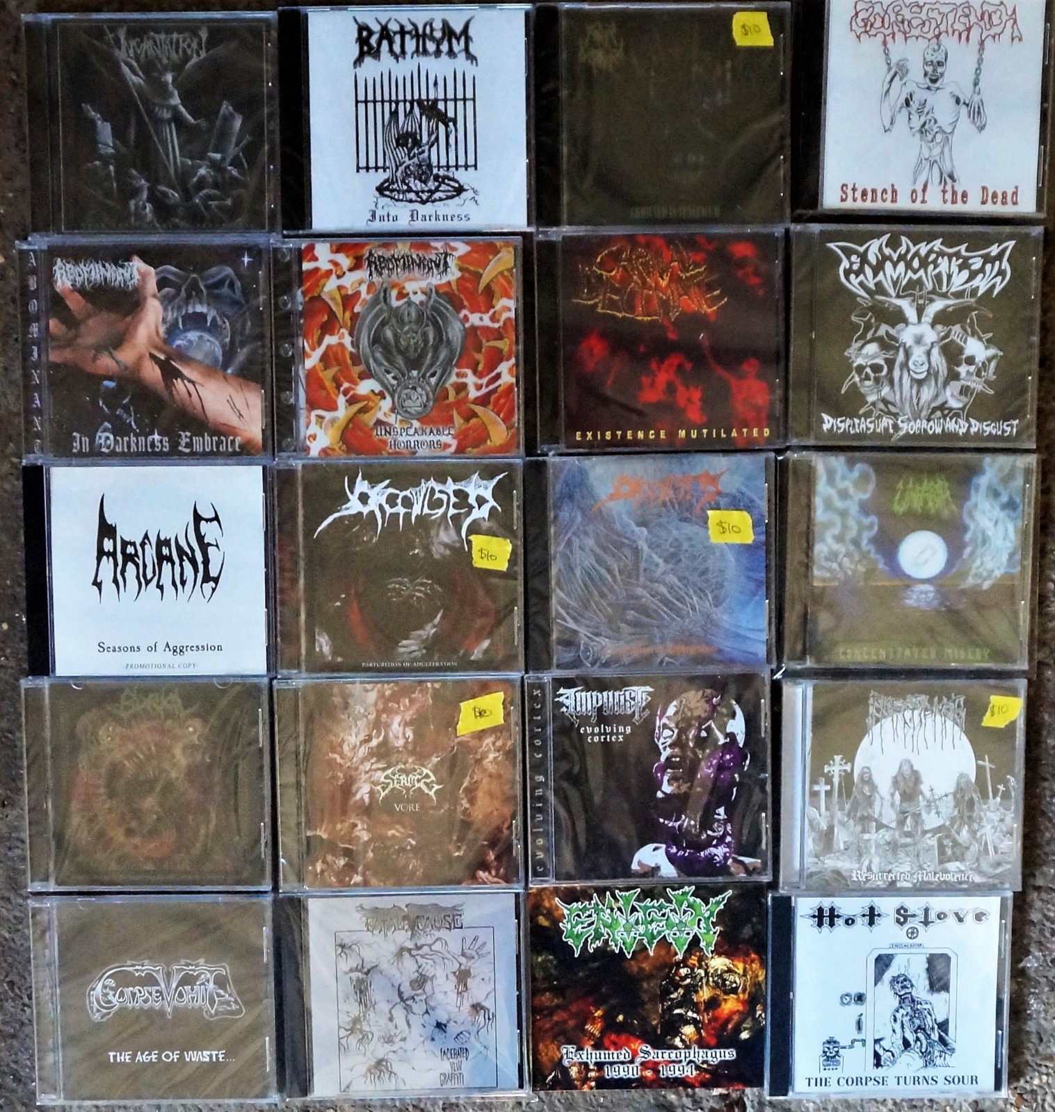 Incantation,Father Befouled,CorpseVomit,Abominant,Arcane 20 New Death Metal CD's