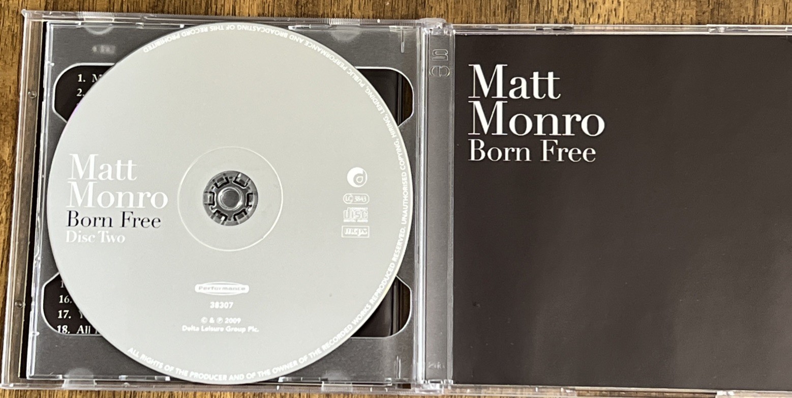 Born Free by Matt Monro (2 CD, 2009)