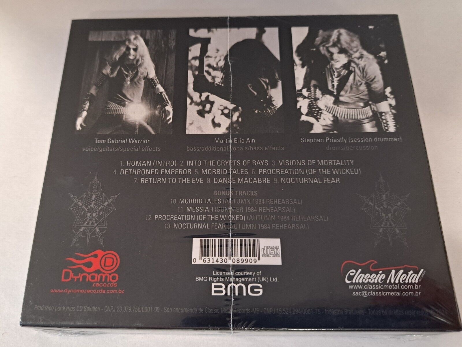 Celtic Frost Morbid Tales New CD Jewel Case Slipcase Brazil Reissue Heavy Metal