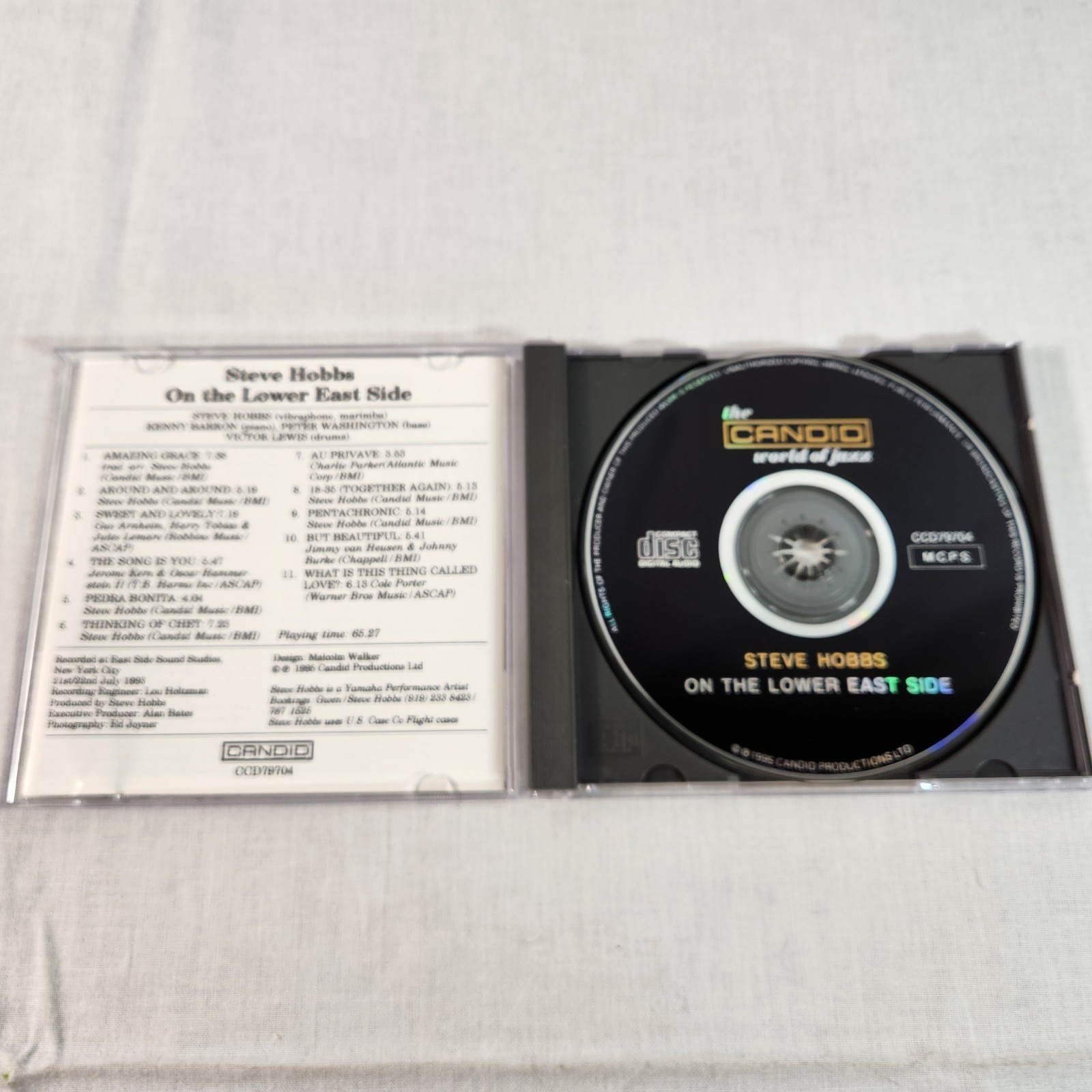 Steve Hobbs Kenny Barron On the Lower East Side (CD 1995) Vibraphone Jazz NM