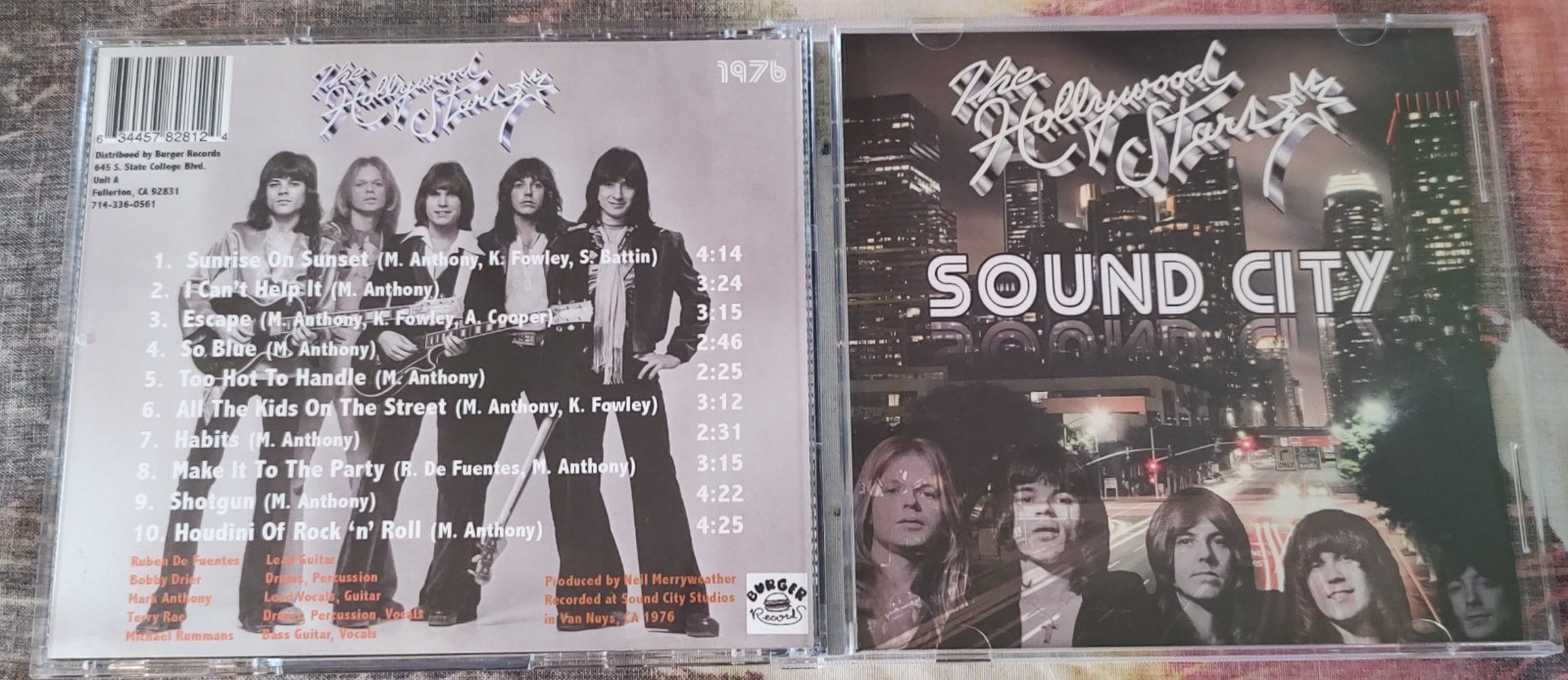 The Hollywood Stars – Sound City - 1976/2019 BURGER - MINT GLAM POWER POP