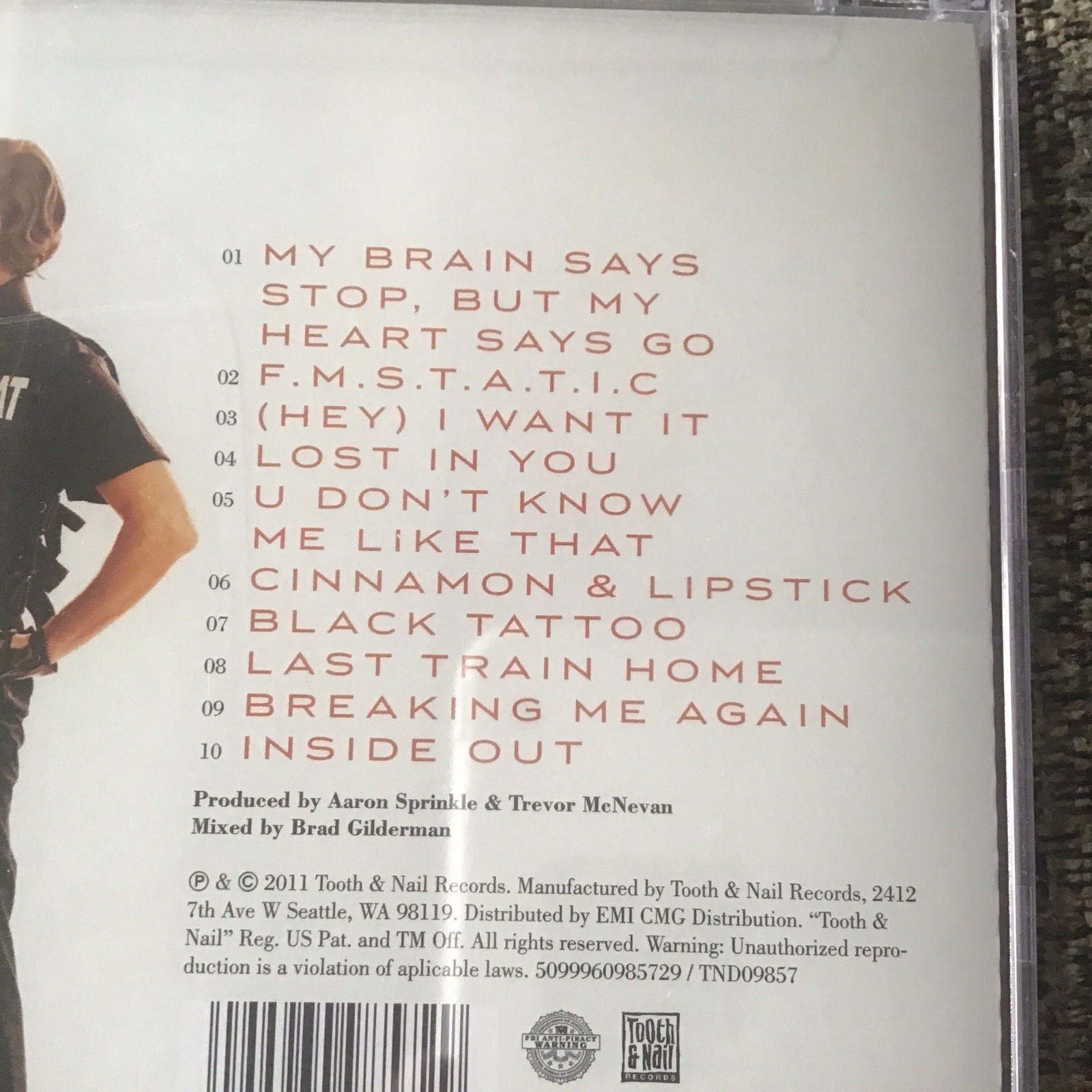 FM STATIC MY BRAIN SAYS STOP BUT MY HEART SAYS GO! OOP 2011 CD BRAND NEW!!!