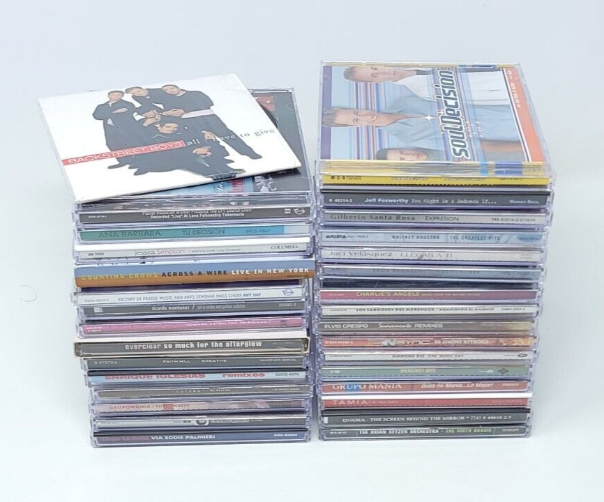 💿 Lot of 32 Assorted CDs : MIX ALL Genres 90s 2000s