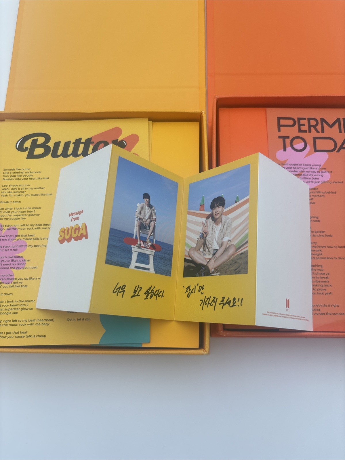 BTS Butter Album Cream and Peaches Version Complete Set