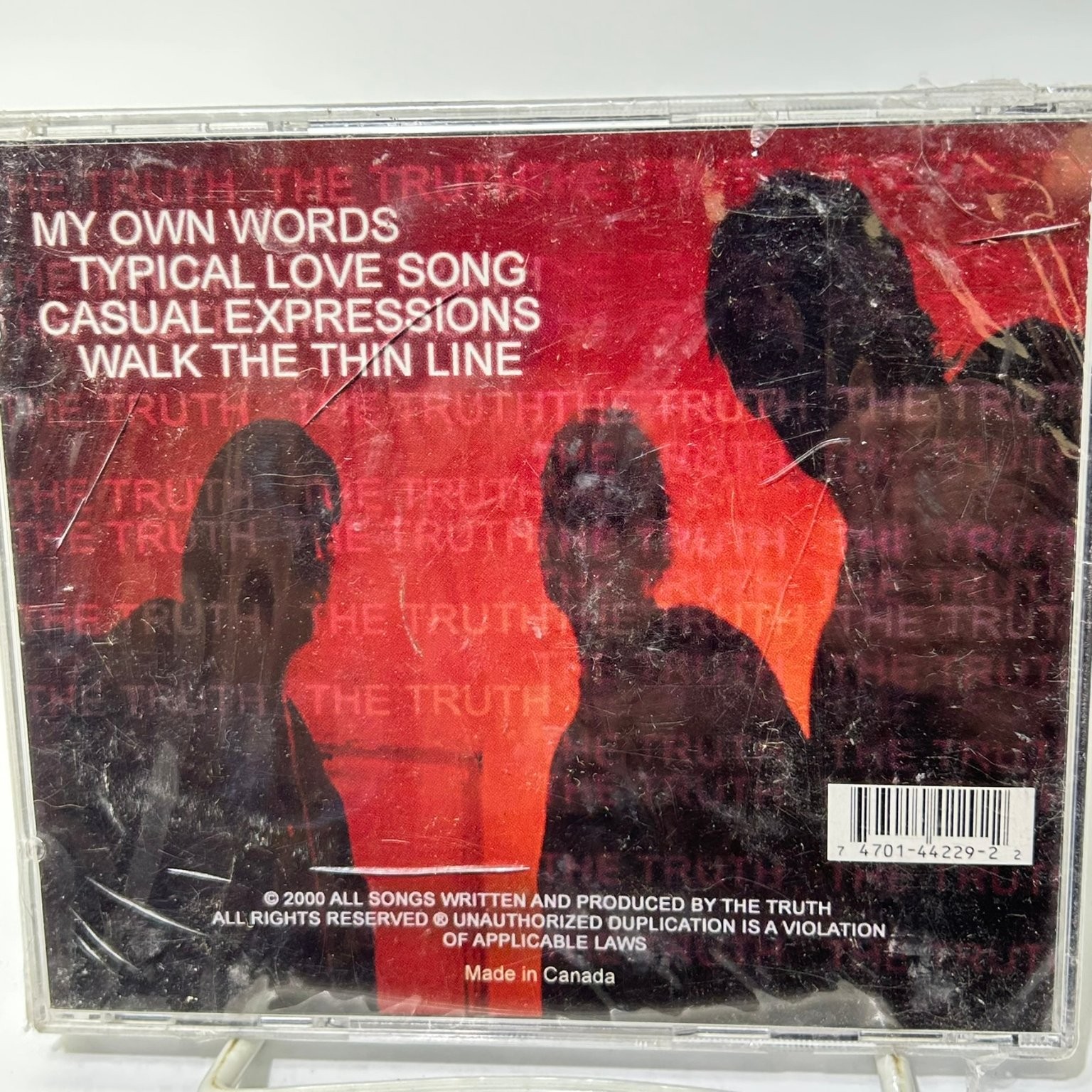 The Truth - The Truth CD 2000 R&B Soul Made in Canada 4 Tracks