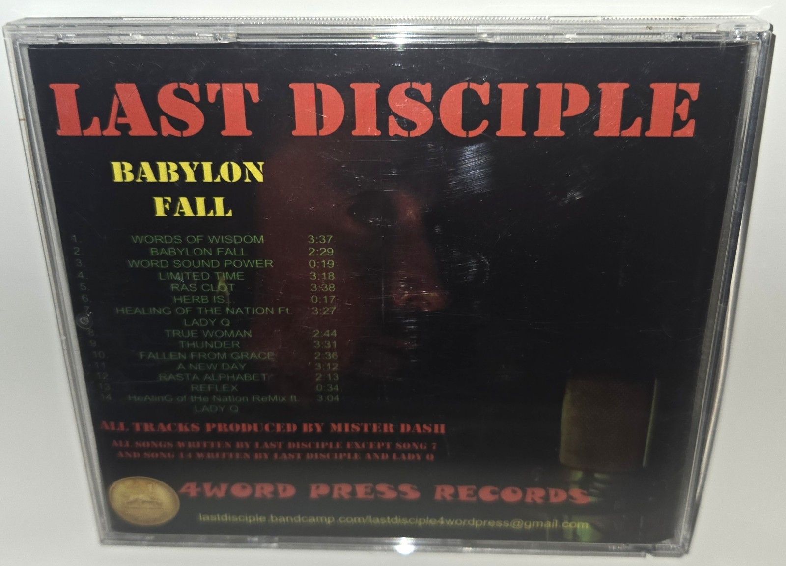 LAST DISCIPLE Babylon Fall CD South Carolina Rastafari Rasta Roots Reggae RARE