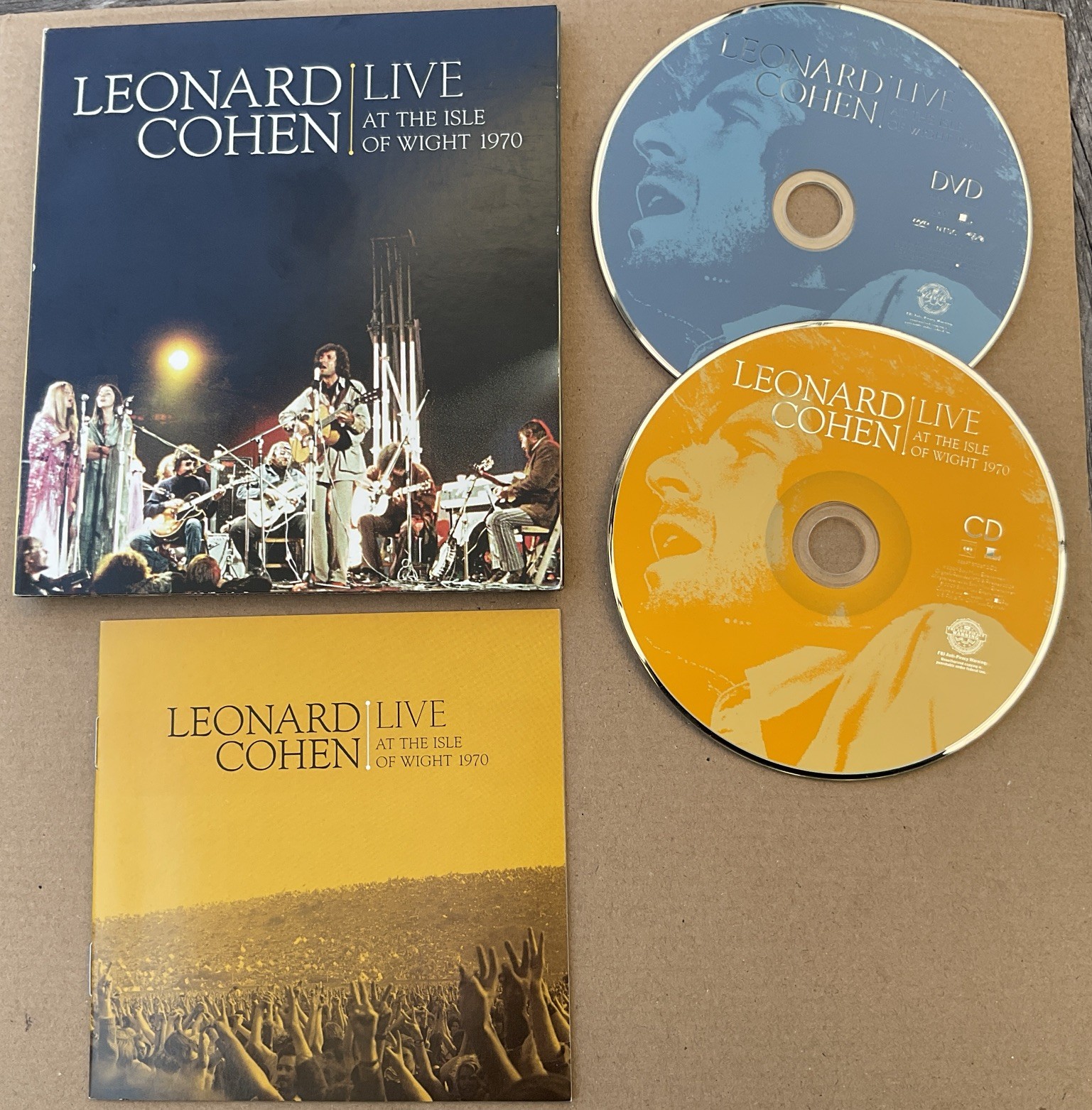 Leonard Cohen : Live at the Isle of Wight 1970 CD Album with DVD -2 discs (2009)