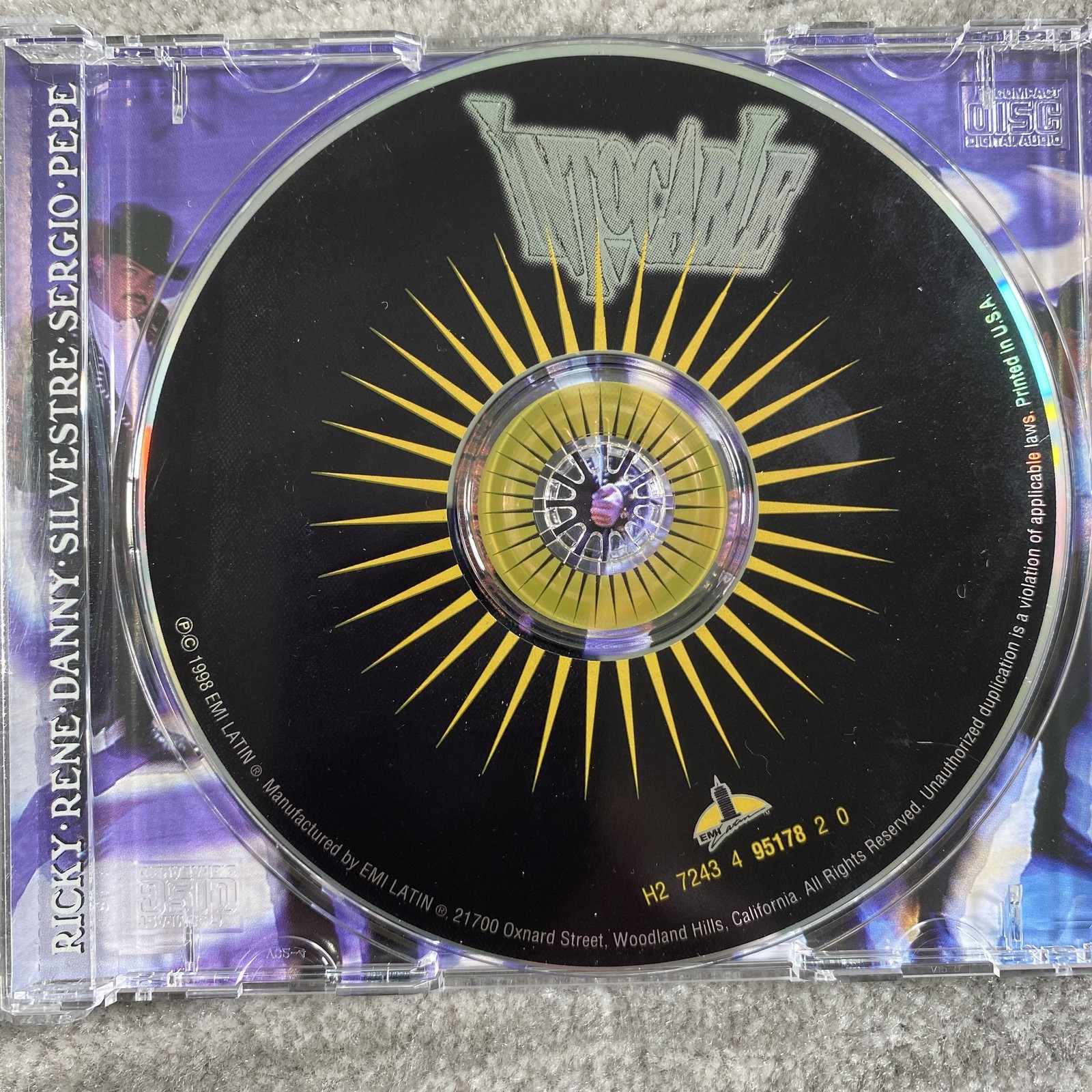 Intocable CD Intocable 1998 Regional Mexican Norteño Latin Album Gold Music