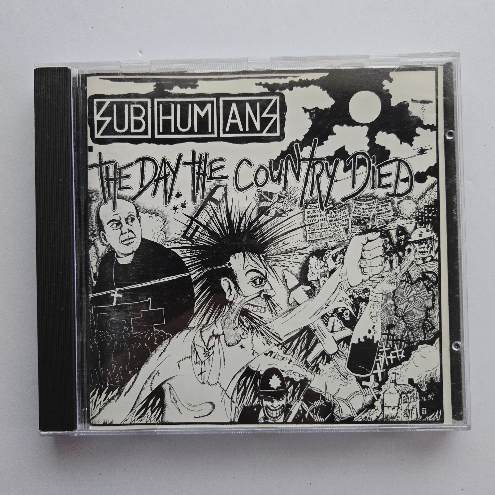 Subhumans The Day the Country Died CD 1982/Reissue 1990 Bluurg XLP1 France Punk