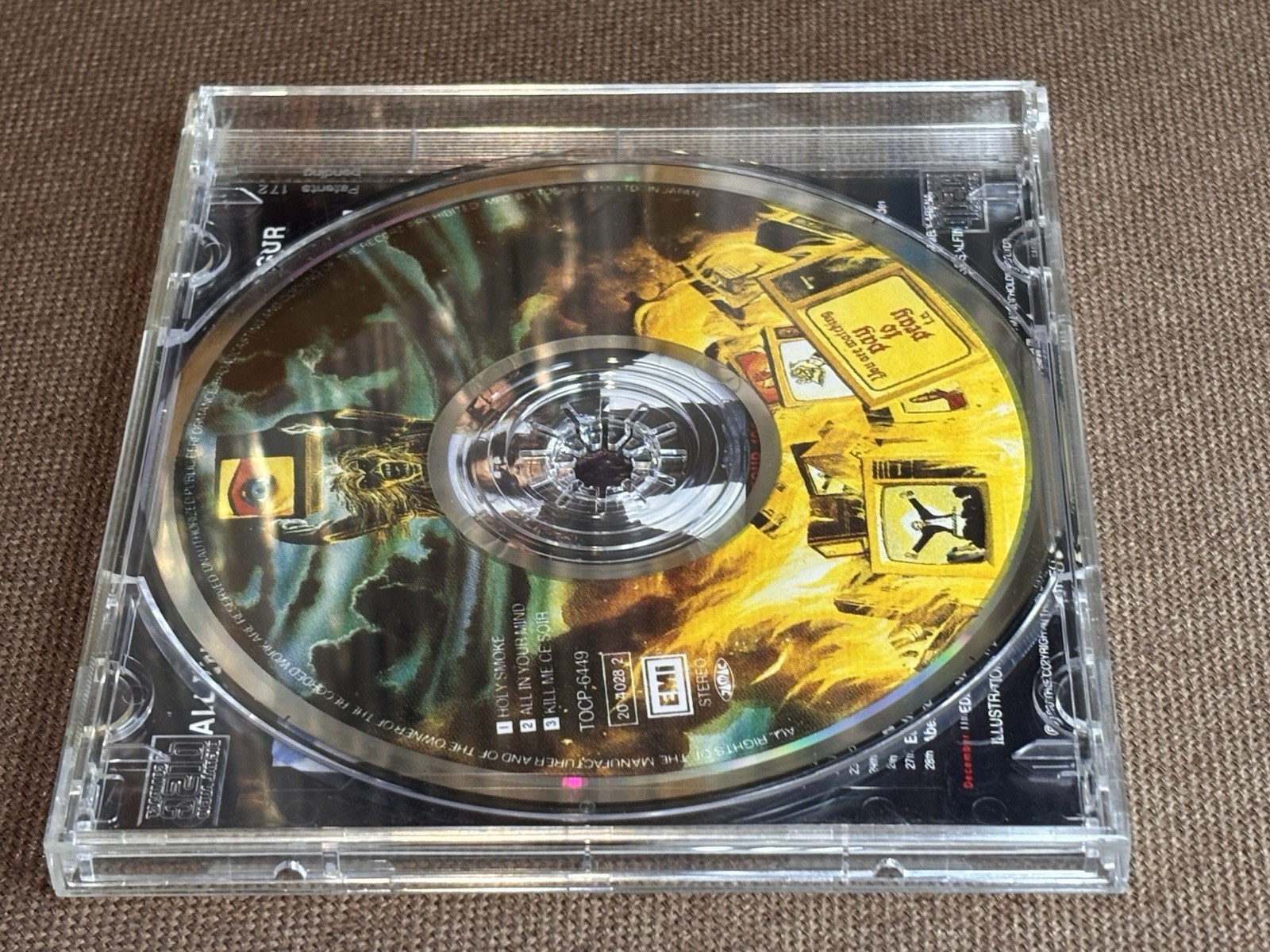 IRON MAIDEN Holy Smoke JAPAN 5" MAXI CD TOCP-6449 w/ PS 3 tracks 1990 issue