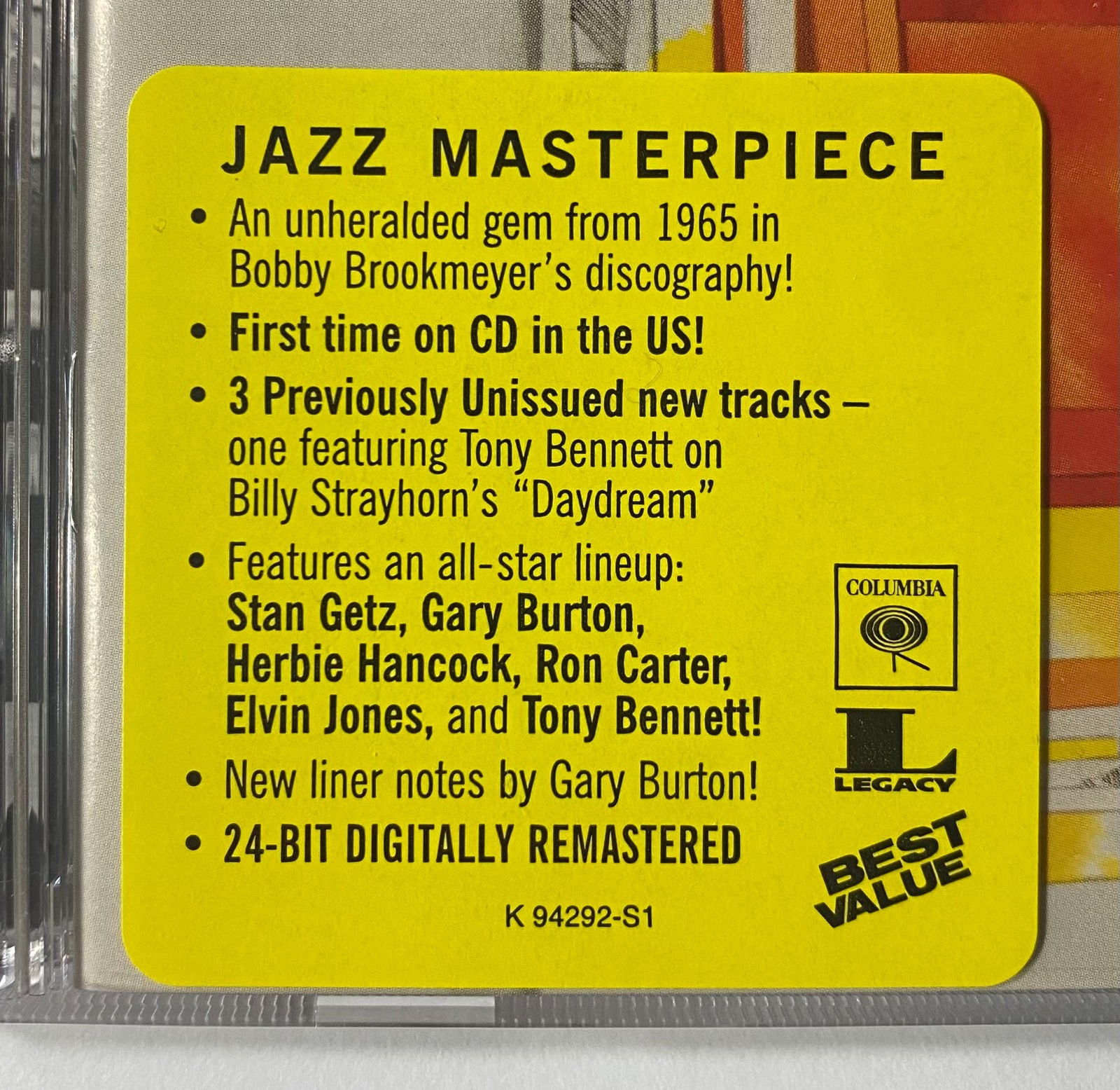 BOB BROOKMEYER & FRIENDS Stan Getz Herbie Hancock Elvin Jones SEALED CD
