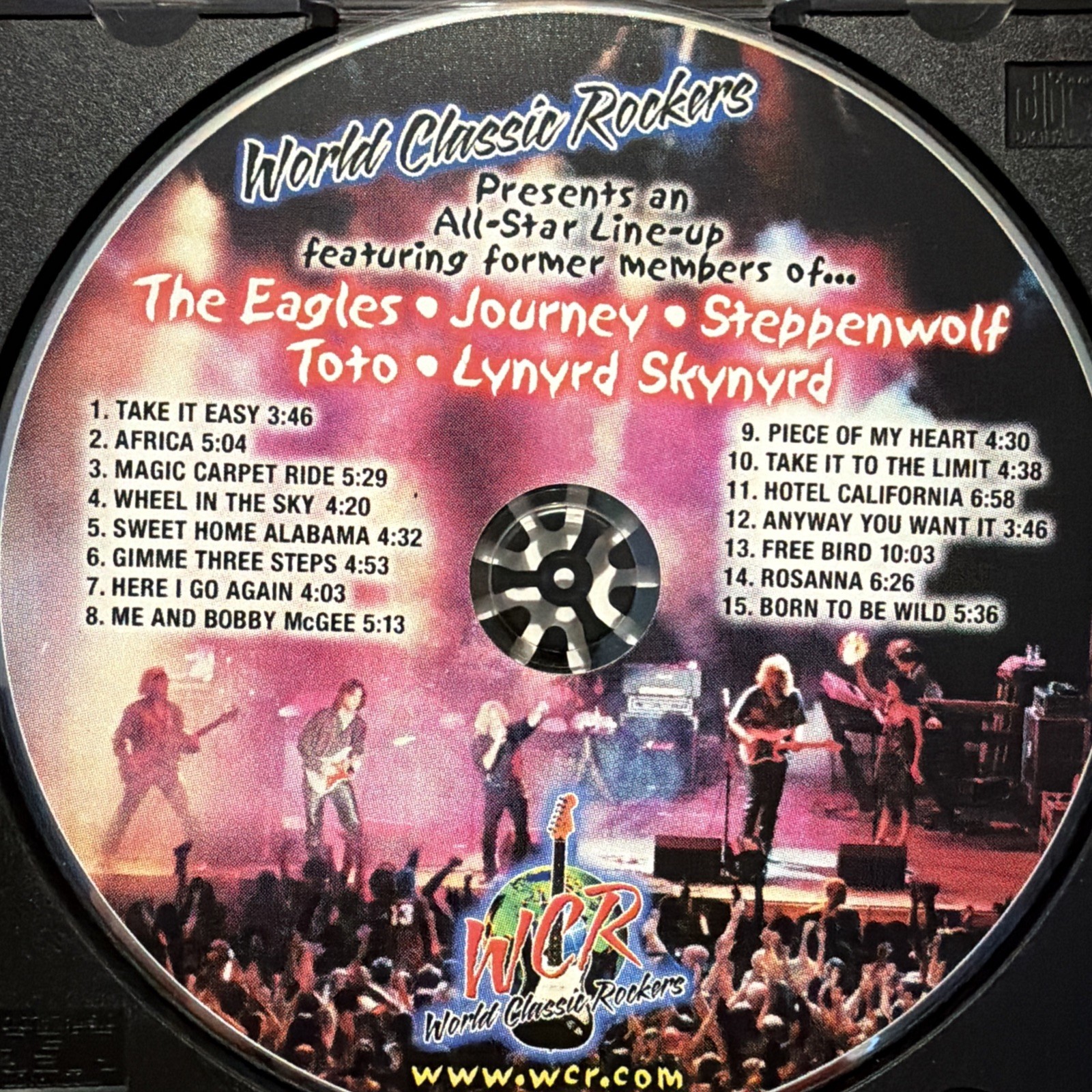 World Classic Rockers WCR Eagles Santana Journey Steppenwolf Toto Skynyrd CD