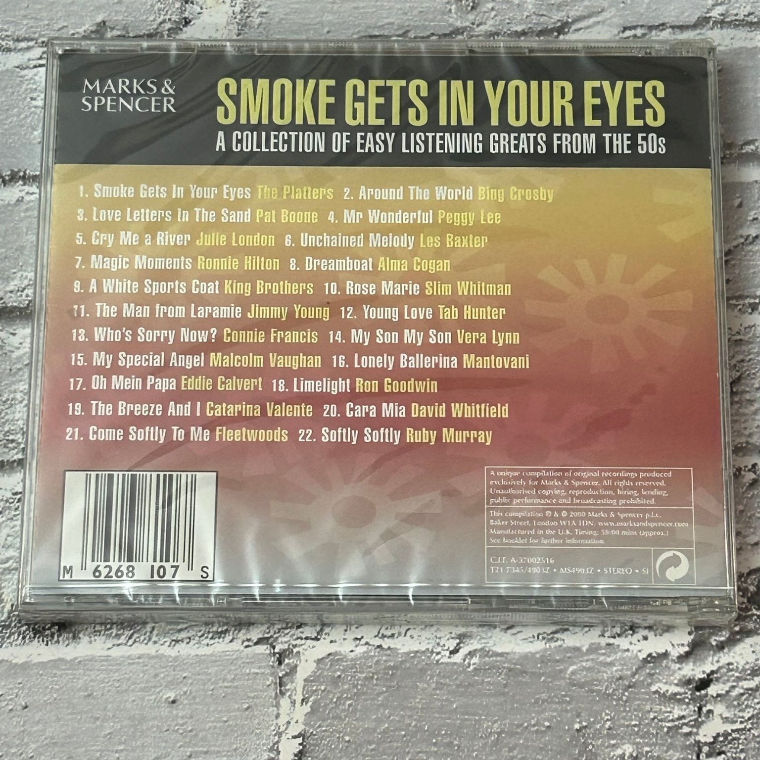 Smoke Gets In Your Eyes CD 2005 50s Easy Listening Pop Marks & Spencer