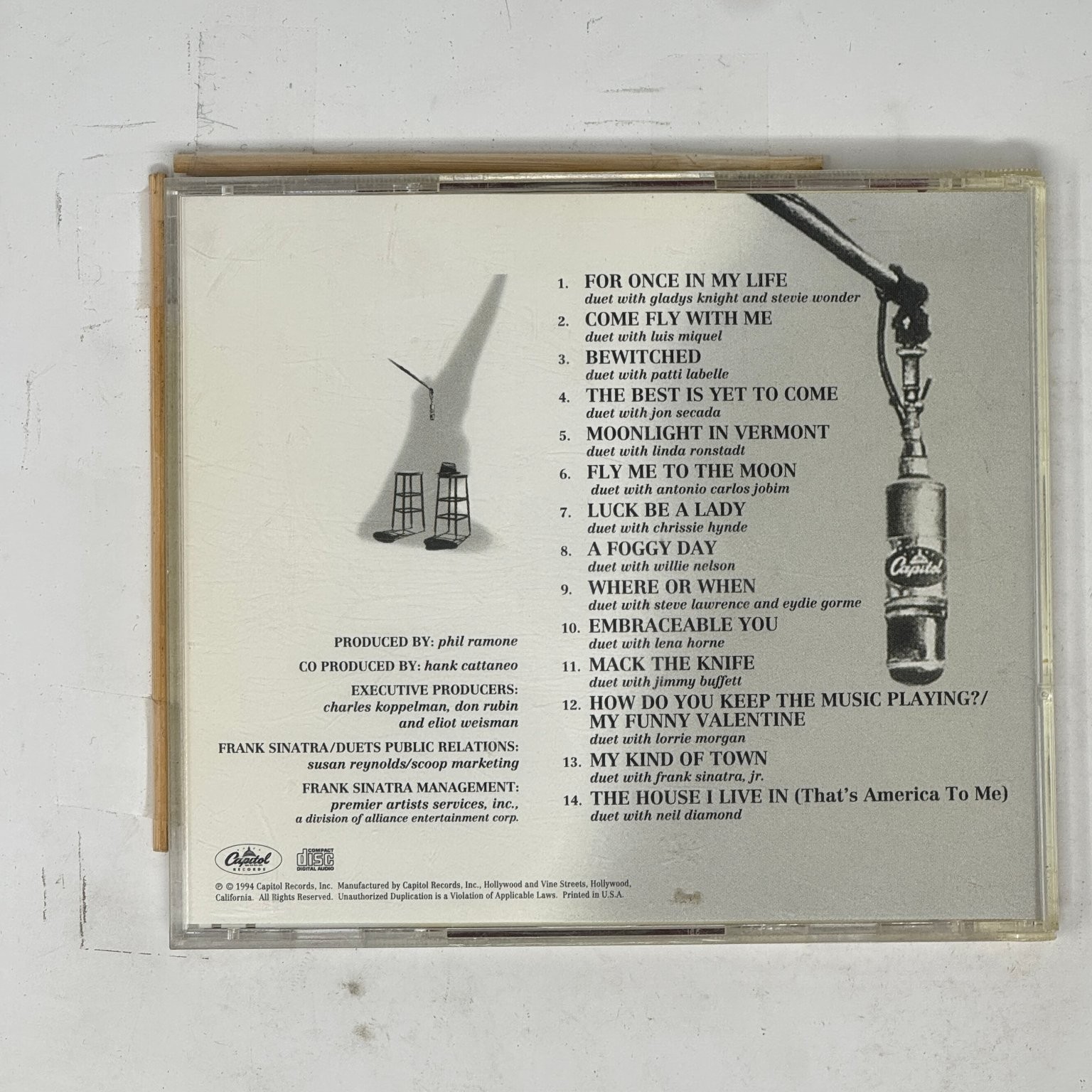 Frank Sinatra – Duets CD 1993 Capital Records Jazz Pop Classic Vocal