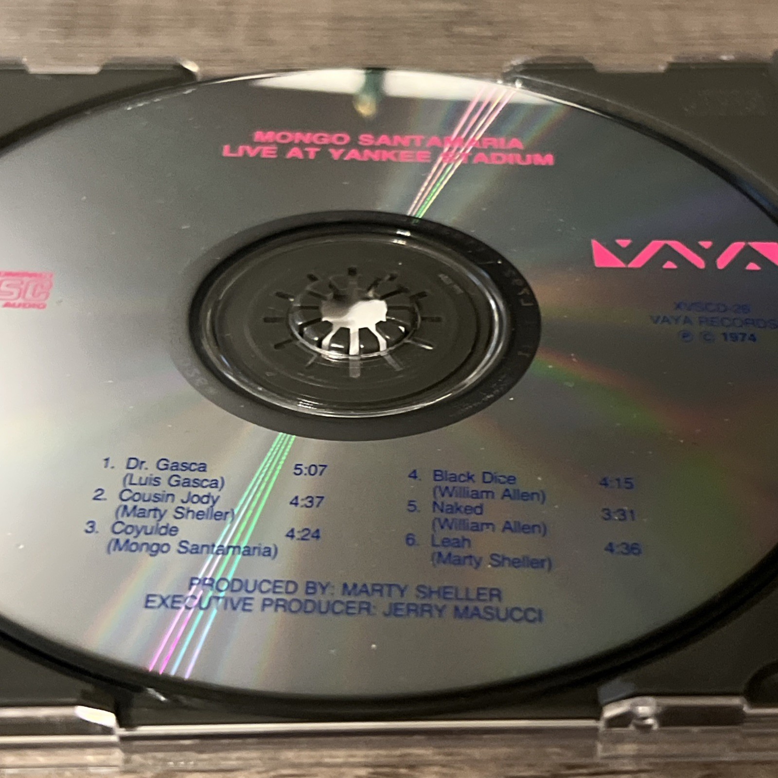 Mongo Santamaria Live at Yankee Stadium CD Vaya Records Luis Ortiz Justo Almario