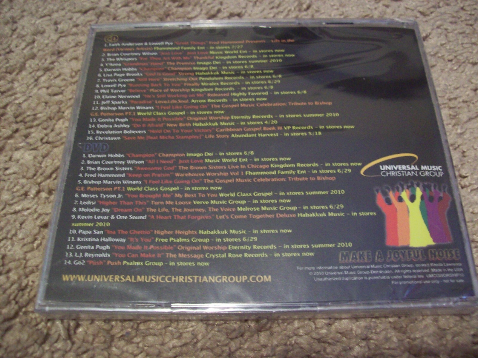 Universal Music Christian Group - 2 CD Lot Make A Joyful../Sing Shout Celebrate