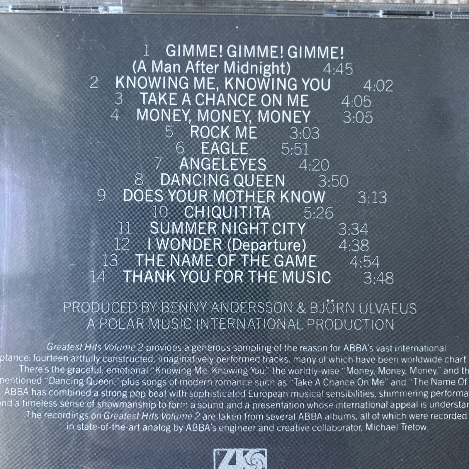 ABBA - Greatest Hits Volume 2 Cd Used Ships Free