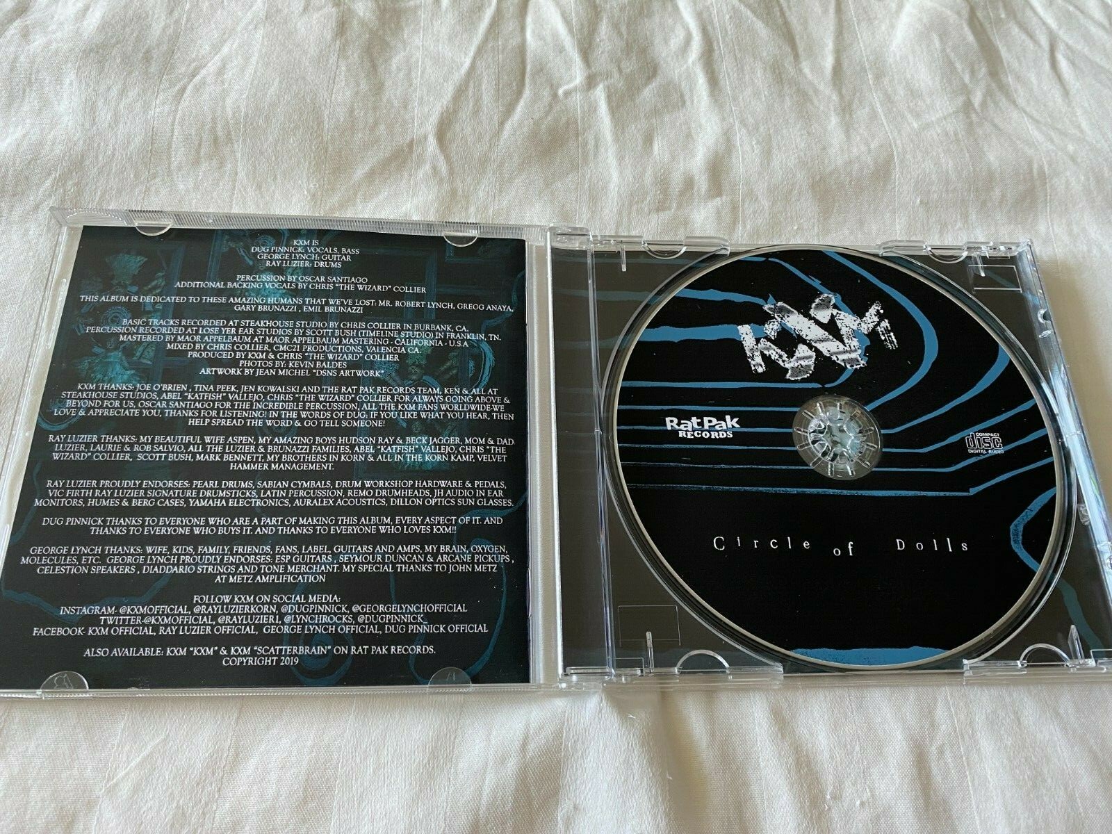 KXM - Circle of Dolls CD 2019 RatPak King'x X Lynch Mob Korn Dokken Rock RARE