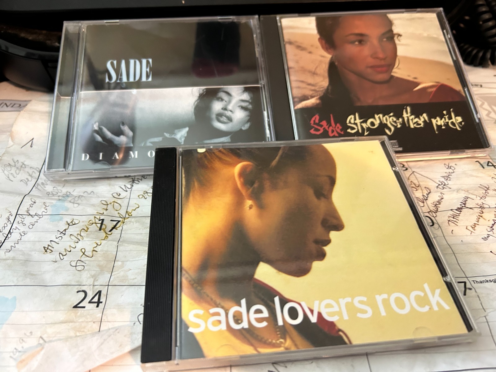 SADE 3 CD LOT: DIAMOND LIFE, STRONGER THAN PRIDE, LOVERS ROCK